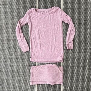 Little Sleepies Heather Mauve Pink Set